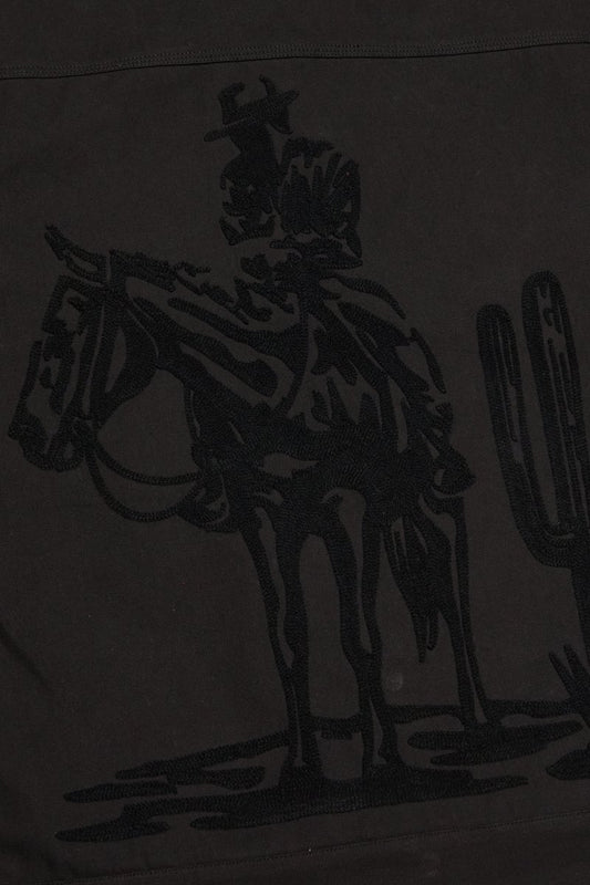 "RANCHER" JACKET BLACK WASH - Valabasas