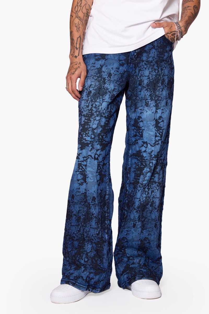 "RANGER" BAGGY DENIM JEAN VINTAGE BLUE DYEING - Valabasas