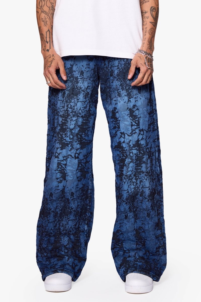 "RANGER" BAGGY DENIM JEAN VINTAGE BLUE DYEING - Valabasas