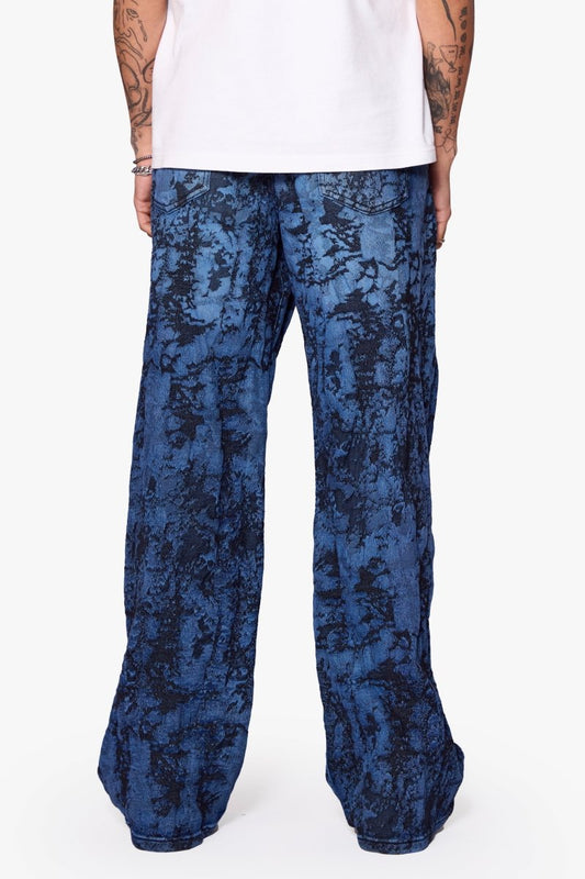 "RANGER" BAGGY DENIM JEAN VINTAGE BLUE DYEING - Valabasas