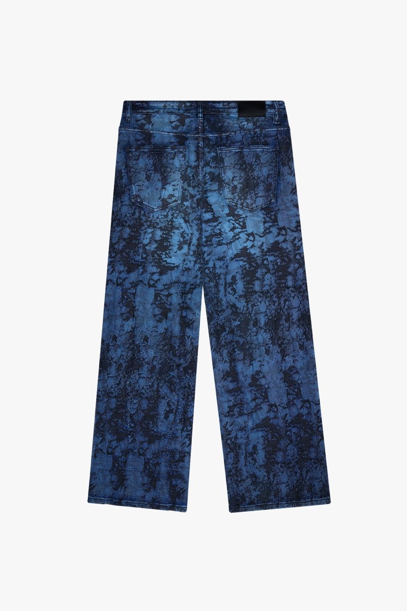 "RANGER" BAGGY DENIM JEAN VINTAGE BLUE DYEING - Valabasas