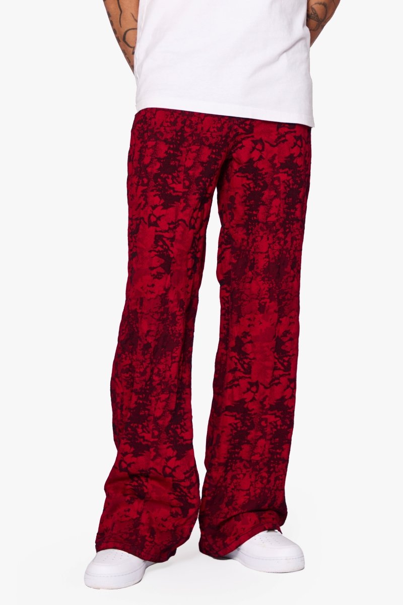 "RANGER" BAGGY DENIM JEAN VINTAGE RED DYEING - Valabasas