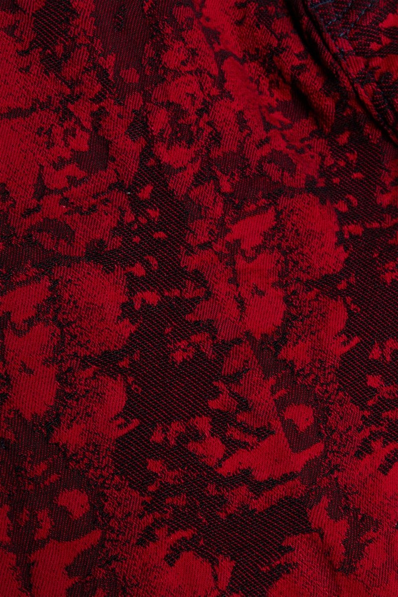 "RANGER" BAGGY DENIM JEAN VINTAGE RED DYEING - Valabasas