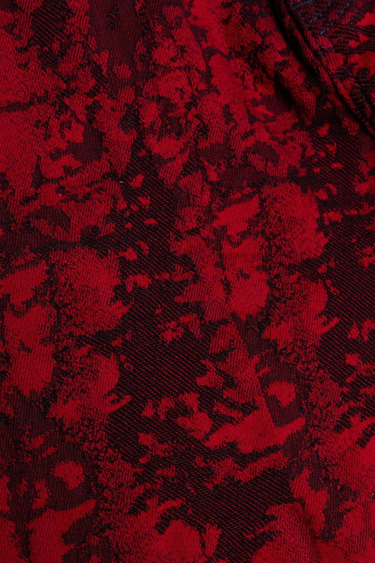 "RANGER" BAGGY DENIM JEAN VINTAGE RED DYEING - Valabasas