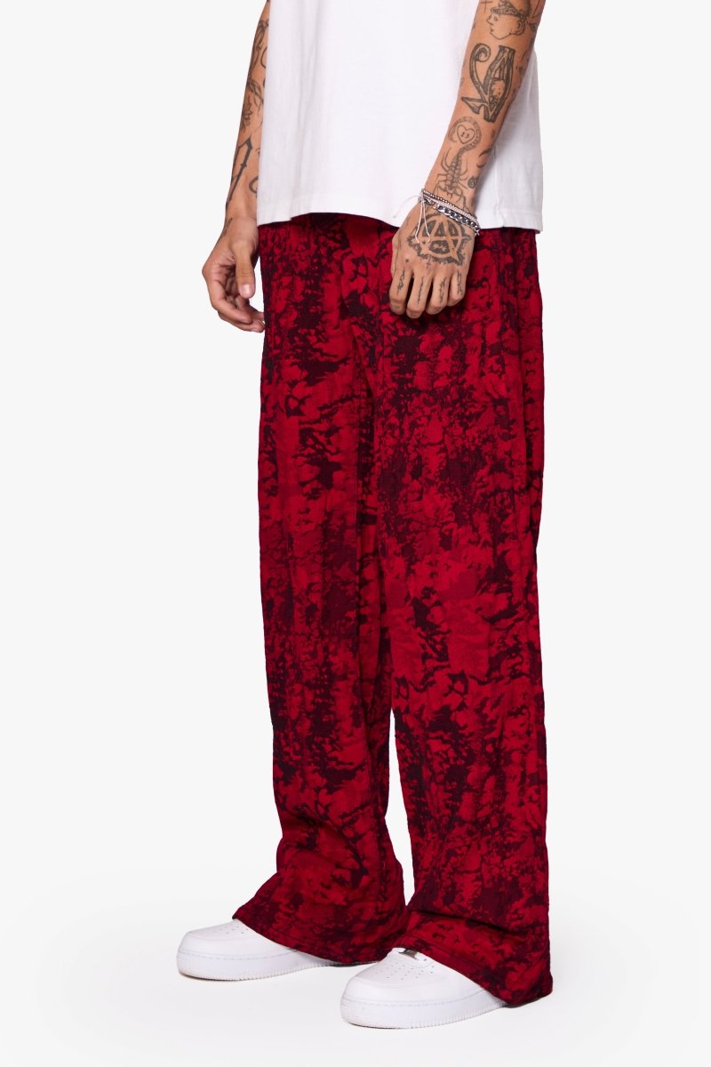 "RANGER" BAGGY DENIM JEAN VINTAGE RED DYEING - Valabasas