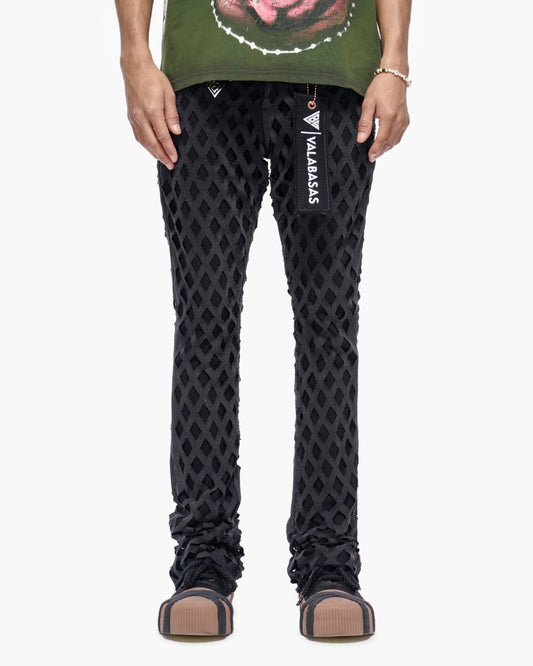 Ransom Black Stacked Jeans - Valabasas