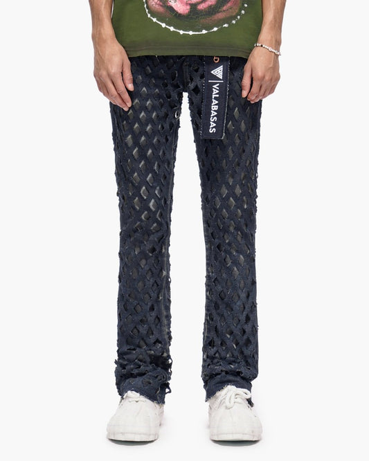 Ransom Dirty Blue Stacked Jeans - Valabasas