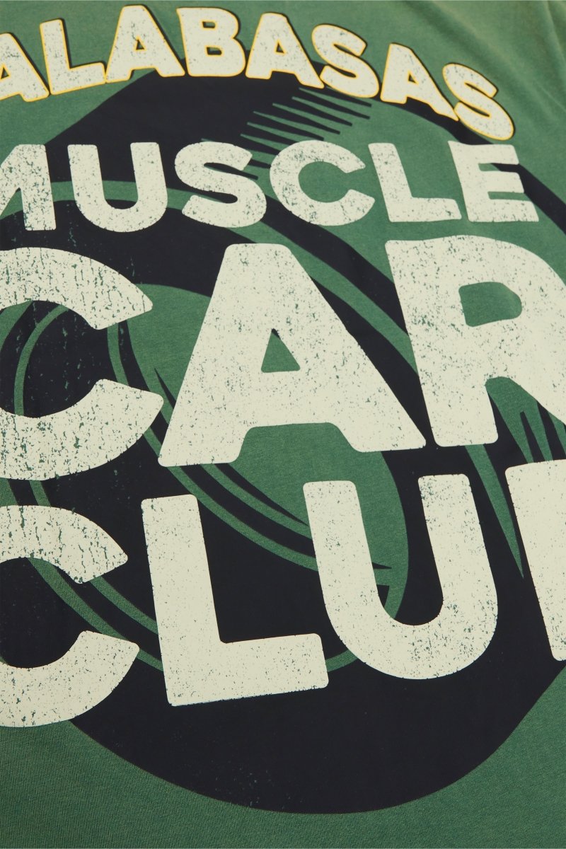 "RARE WORLD/SNAKED" TEE VINTAGE GRASS GREEN - Valabasas