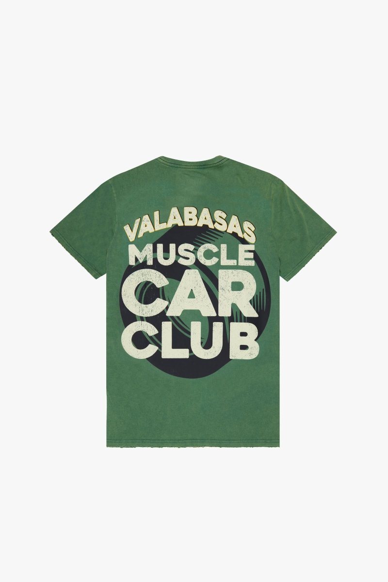 "RARE WORLD/SNAKED" TEE VINTAGE GRASS GREEN - Valabasas