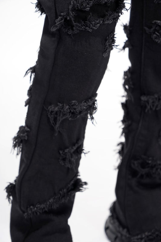 Ravel Kids Black Stacked Jean - Valabasas