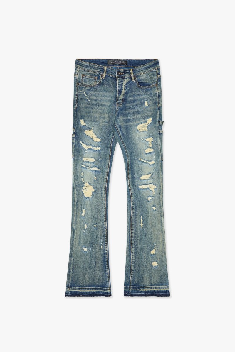"REBEL" STACKED FLARE DIRTY VINTAGE WASH - Valabasas