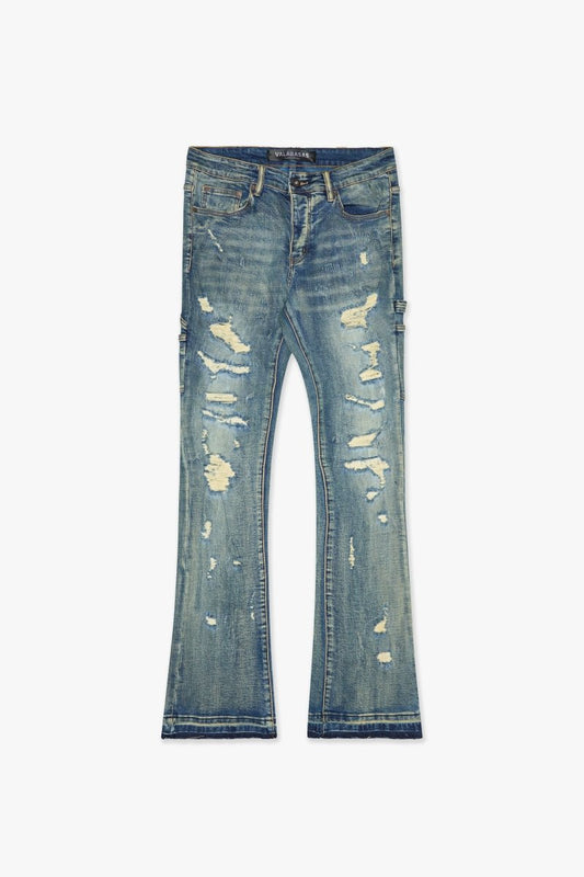 "REBEL" STACKED FLARE DIRTY VINTAGE WASH - Valabasas