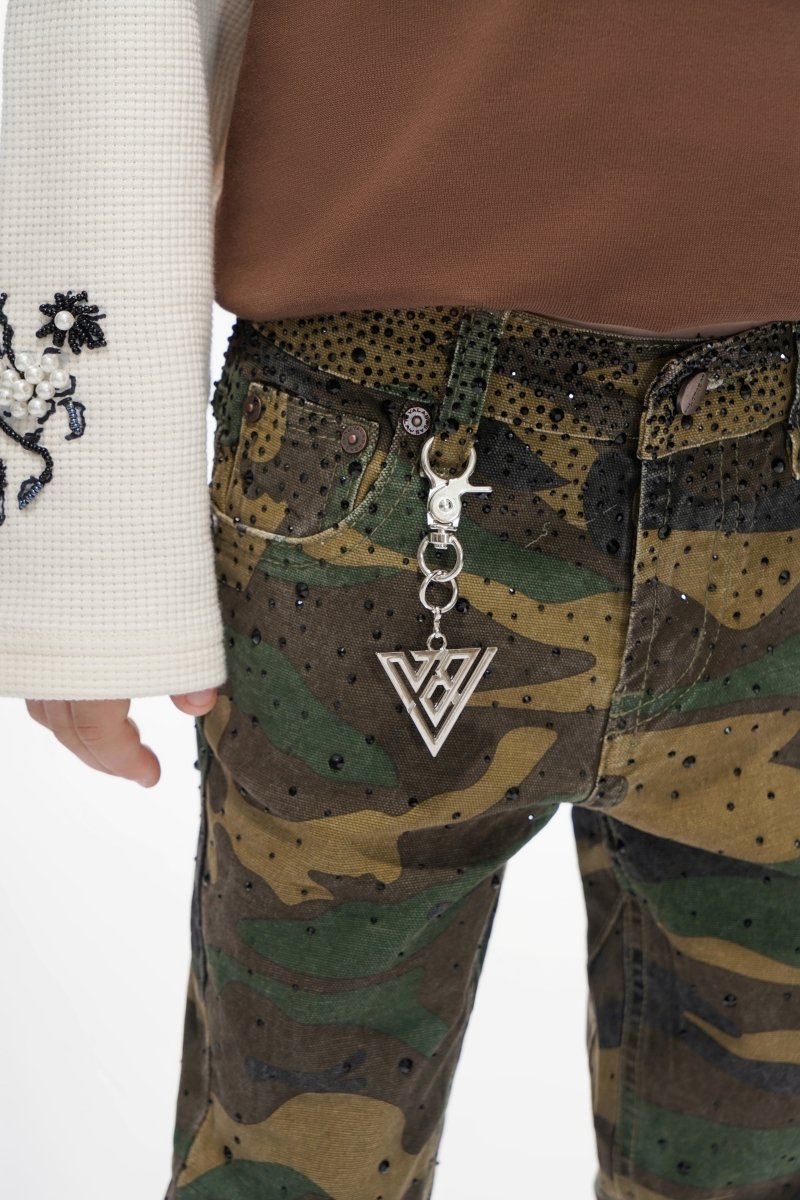 Recon Kids Foilage Green Stacked Jeans