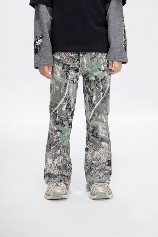 Recon Kids Grey Forest Stacked Jeans - Valabasas
