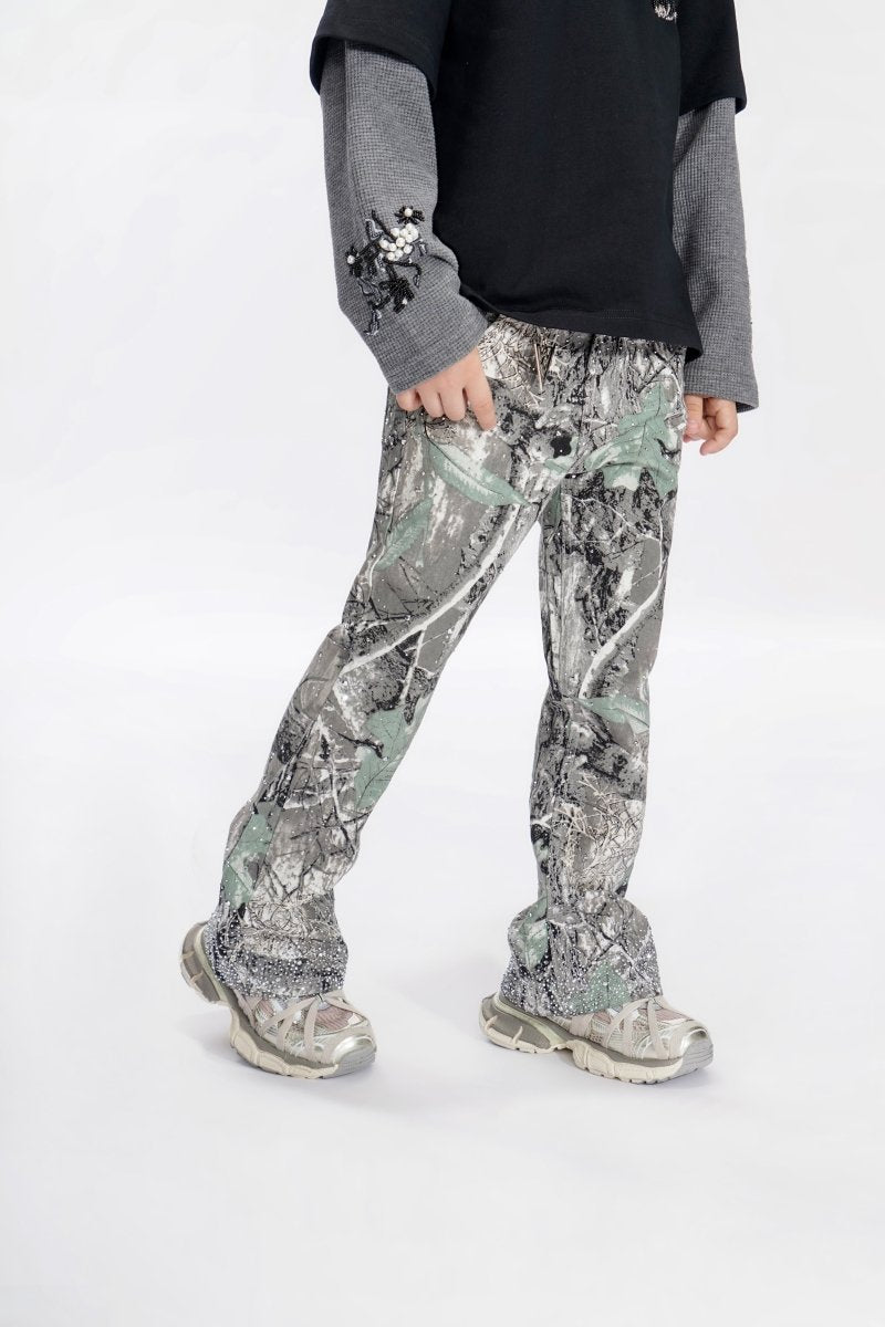 Recon Kids Grey Forest Stacked Jeans - Valabasas
