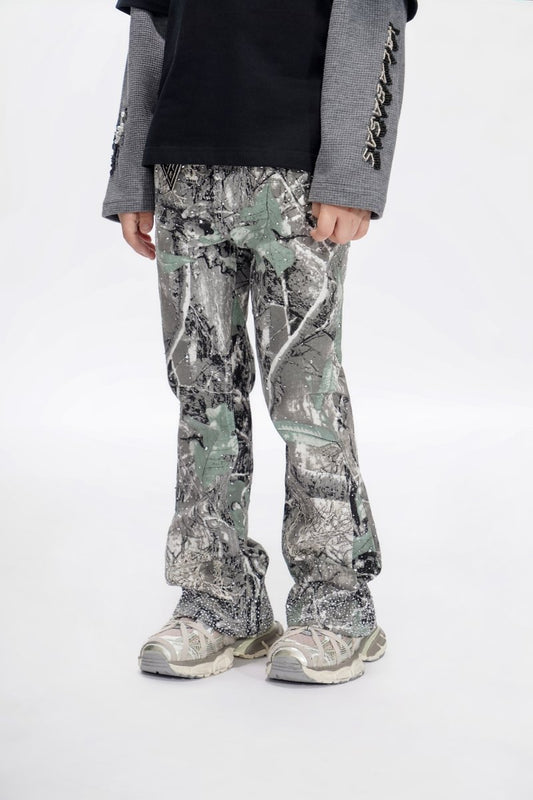 Recon Kids Grey Forest Stacked Jeans - Valabasas