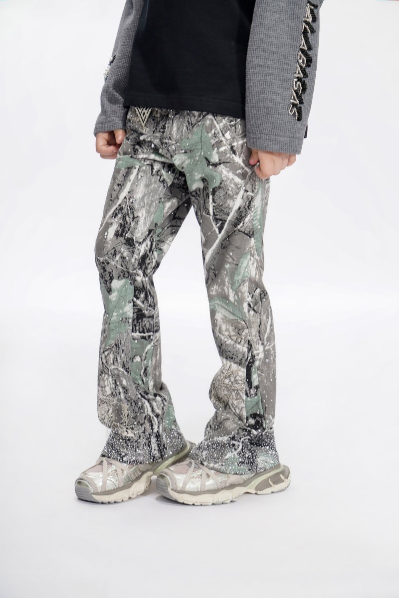 Recon Kids Grey Forest Stacked Jeans - Valabasas