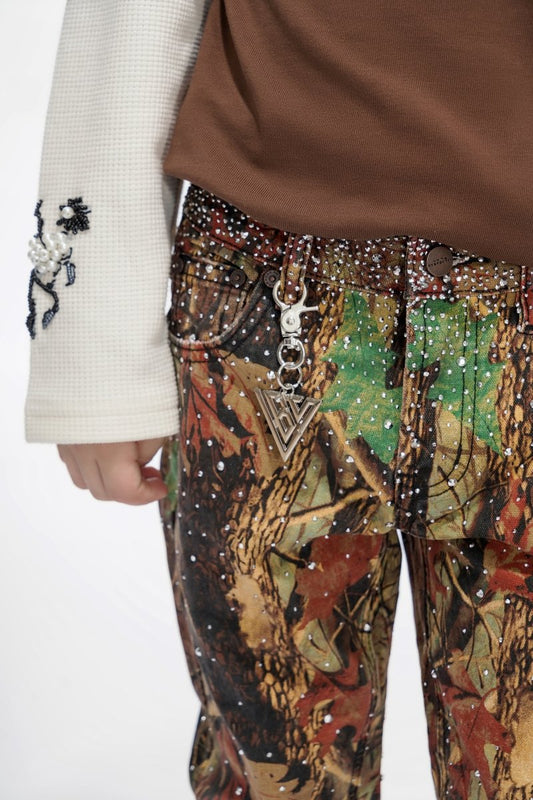 Recon Kids Leaf Camo Stacked Jeans - Valabasas