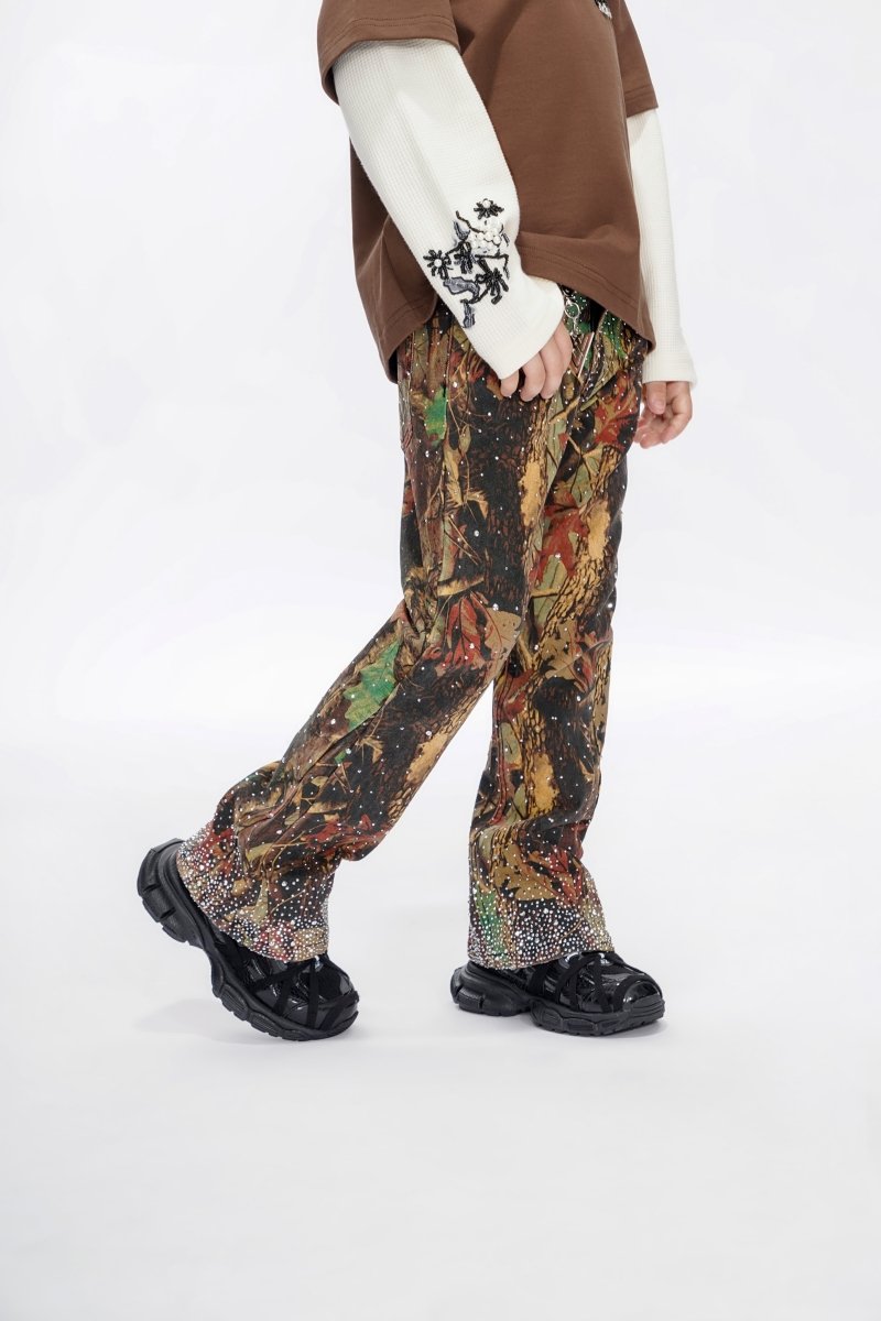 Recon Kids Leaf Camo Stacked Jeans - Valabasas