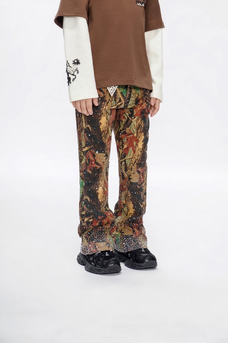 Recon Kids Leaf Camo Stacked Jeans - Valabasas