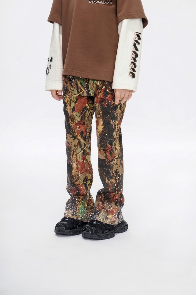Recon Kids Leaf Camo Stacked Jeans - Valabasas