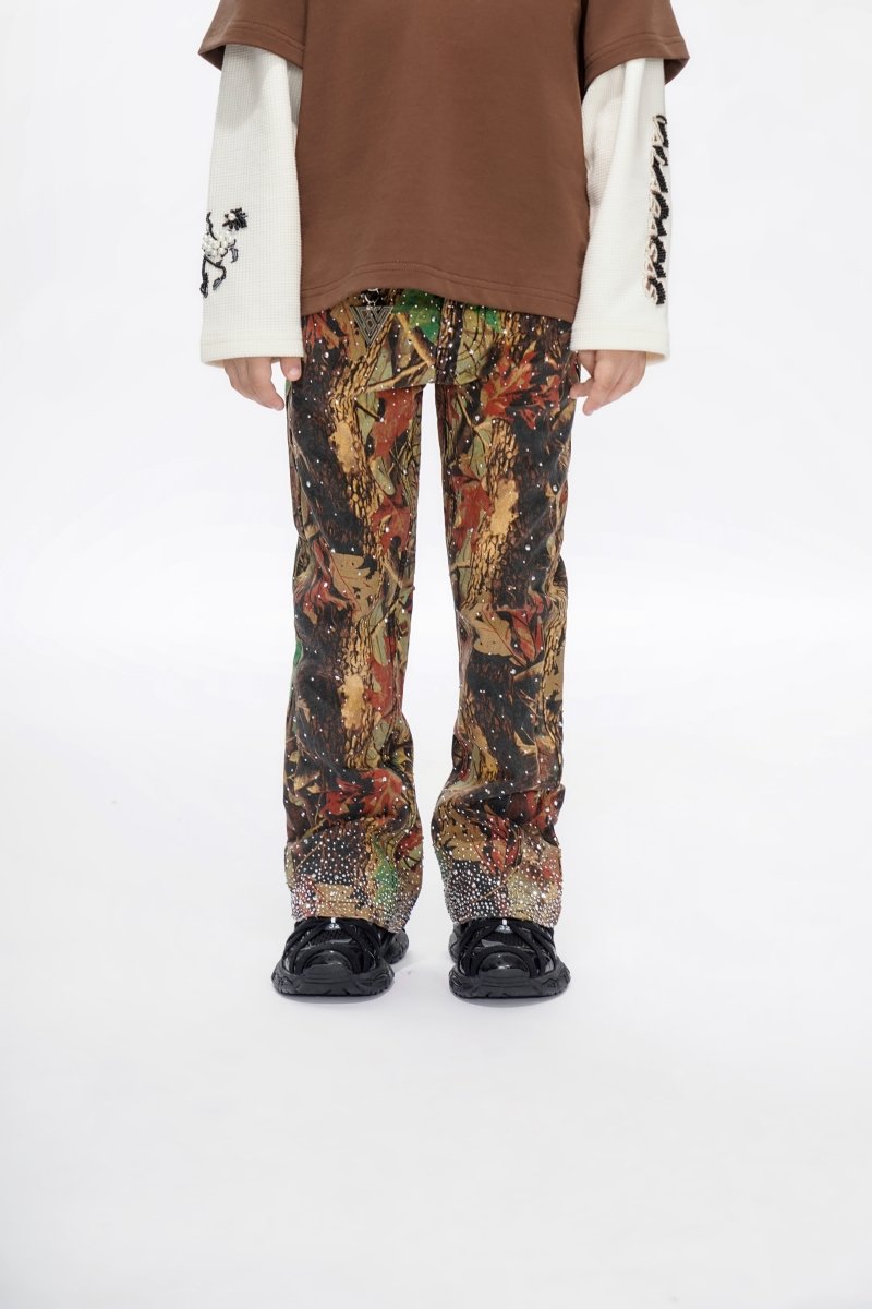 Recon Kids Leaf Camo Stacked Jeans - Valabasas