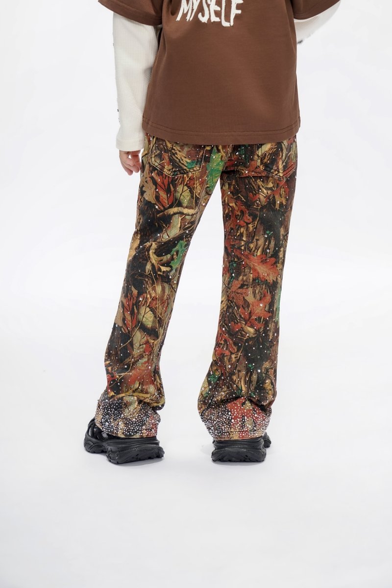 Recon Kids Leaf Camo Stacked Jeans