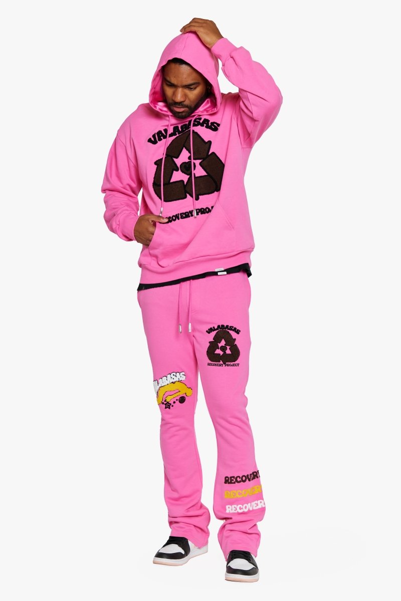 "RECOVERY PROJECT" CARMINE ROSE FLEECE SET