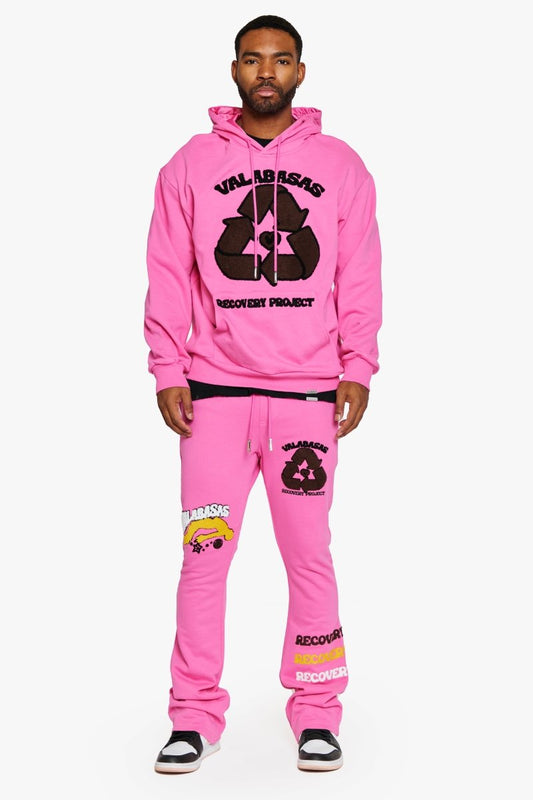 "RECOVERY PROJECT" FLEECE SET CARMINE ROSE - Valabasas