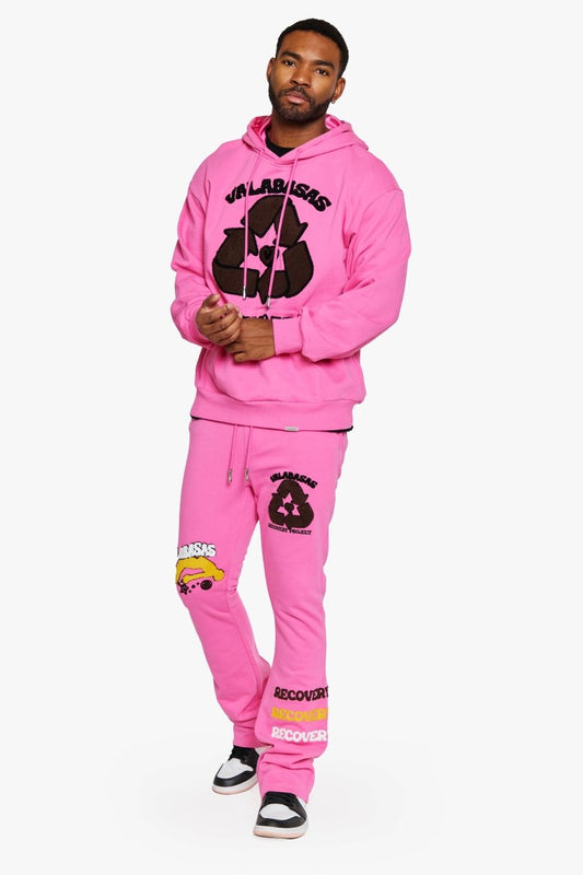 "RECOVERY PROJECT" FLEECE SET CARMINE ROSE - Valabasas