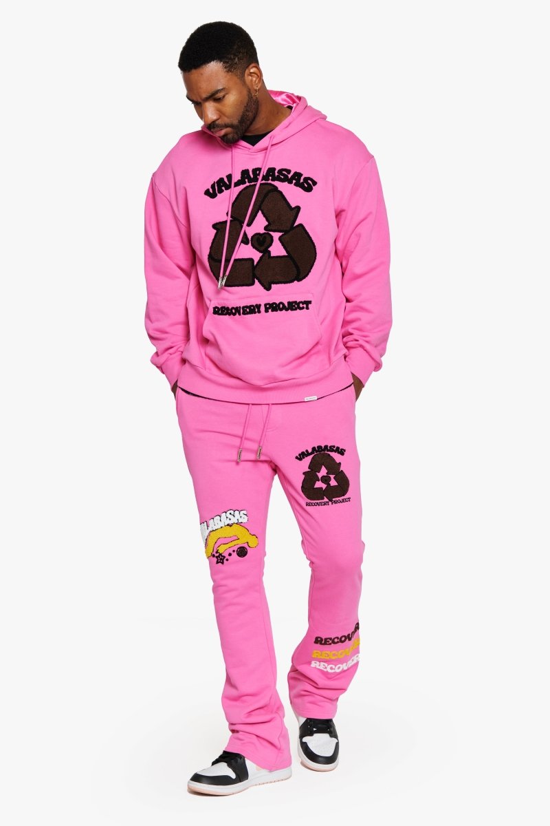 "RECOVERY PROJECT" CARMINE ROSE FLEECE SET