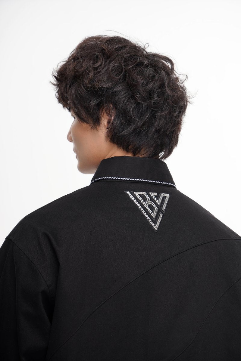 Regalia Black Button Down - Valabasas