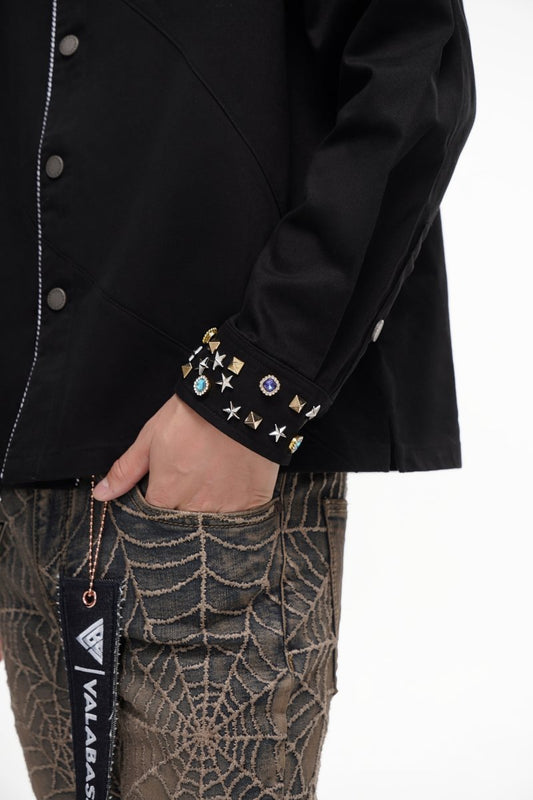 Regalia Black Button Down - Valabasas