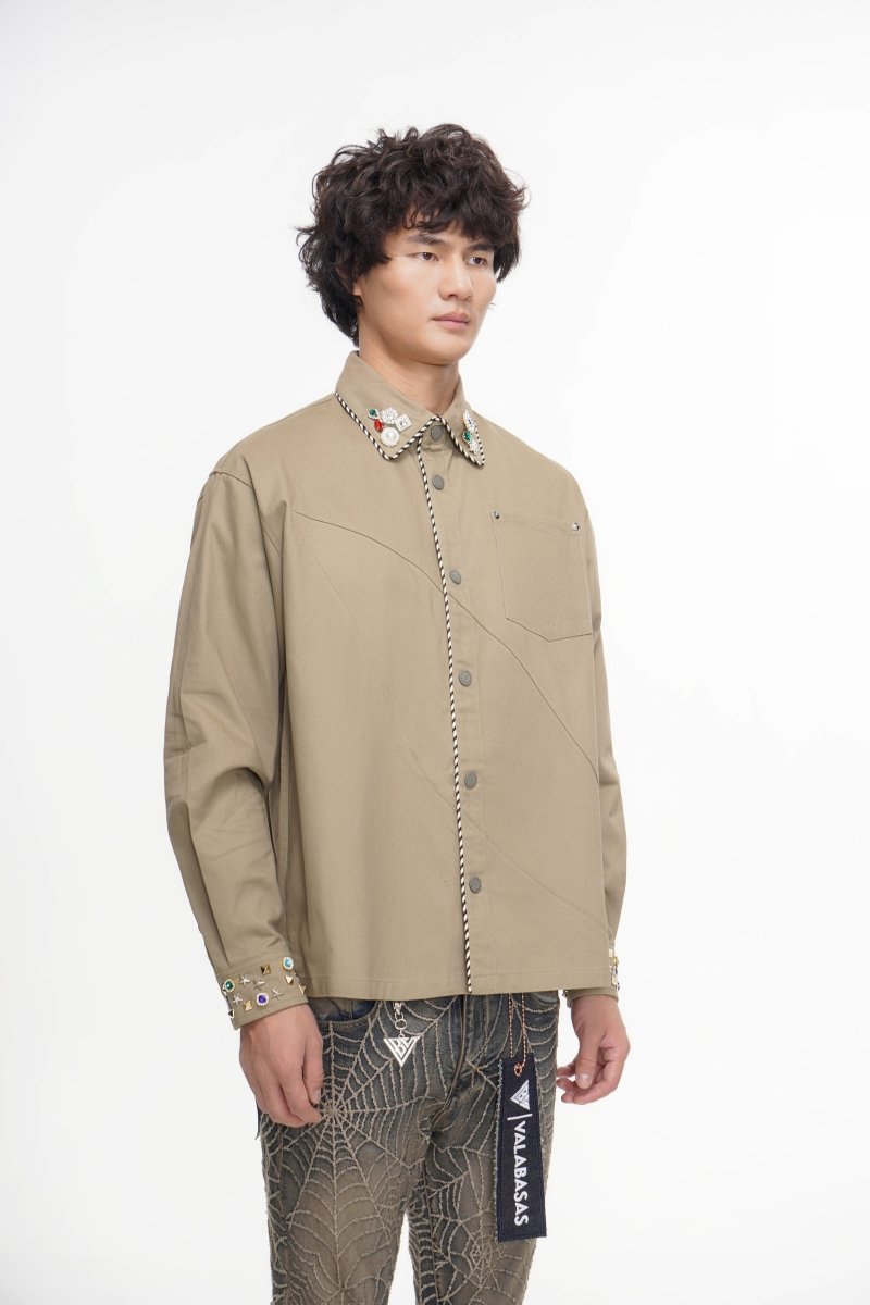 Regalia Khaki Button Down - Valabasas