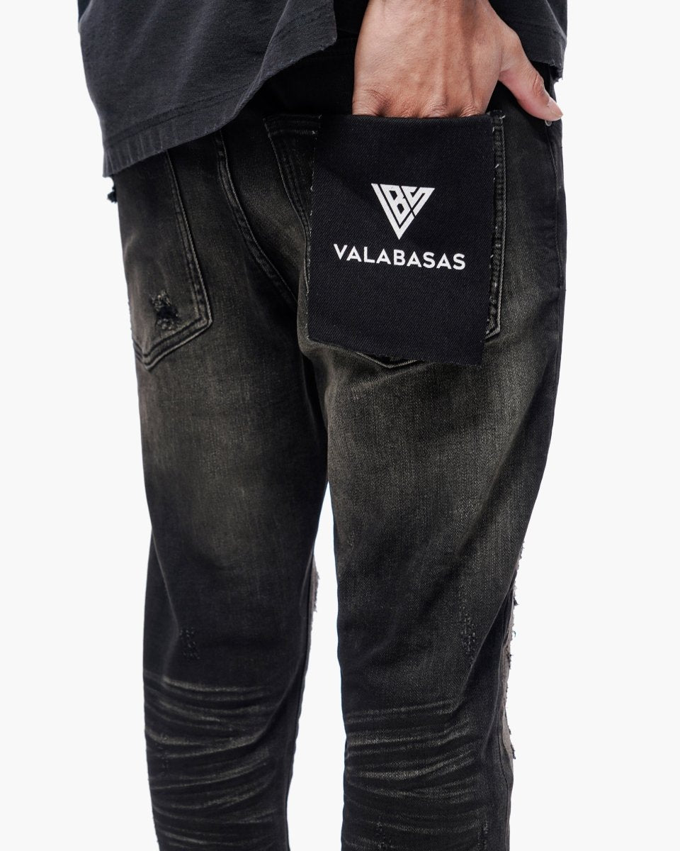 Repair Black Wash Skinny - Valabasas