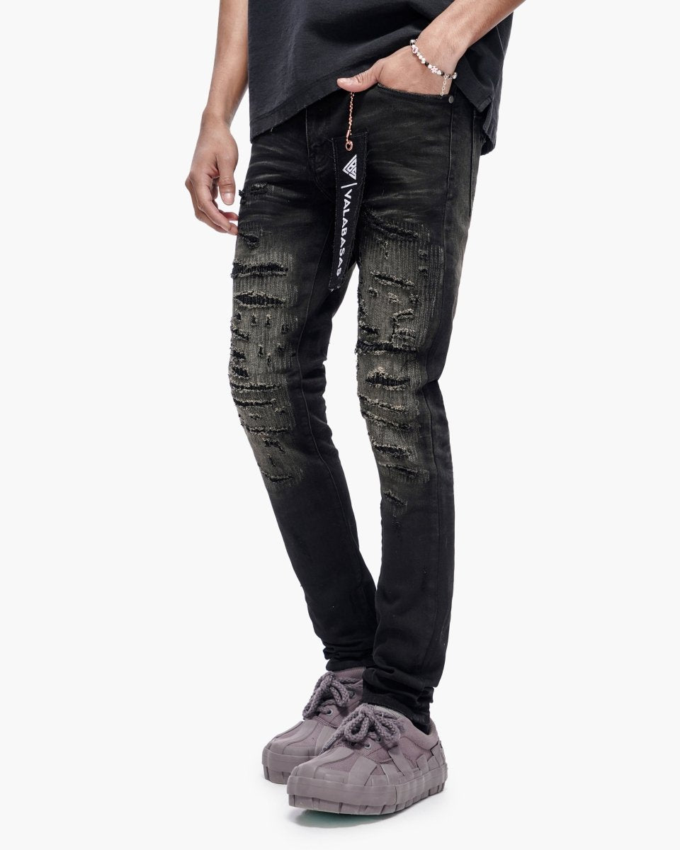 Repair Black Wash Skinny - Valabasas