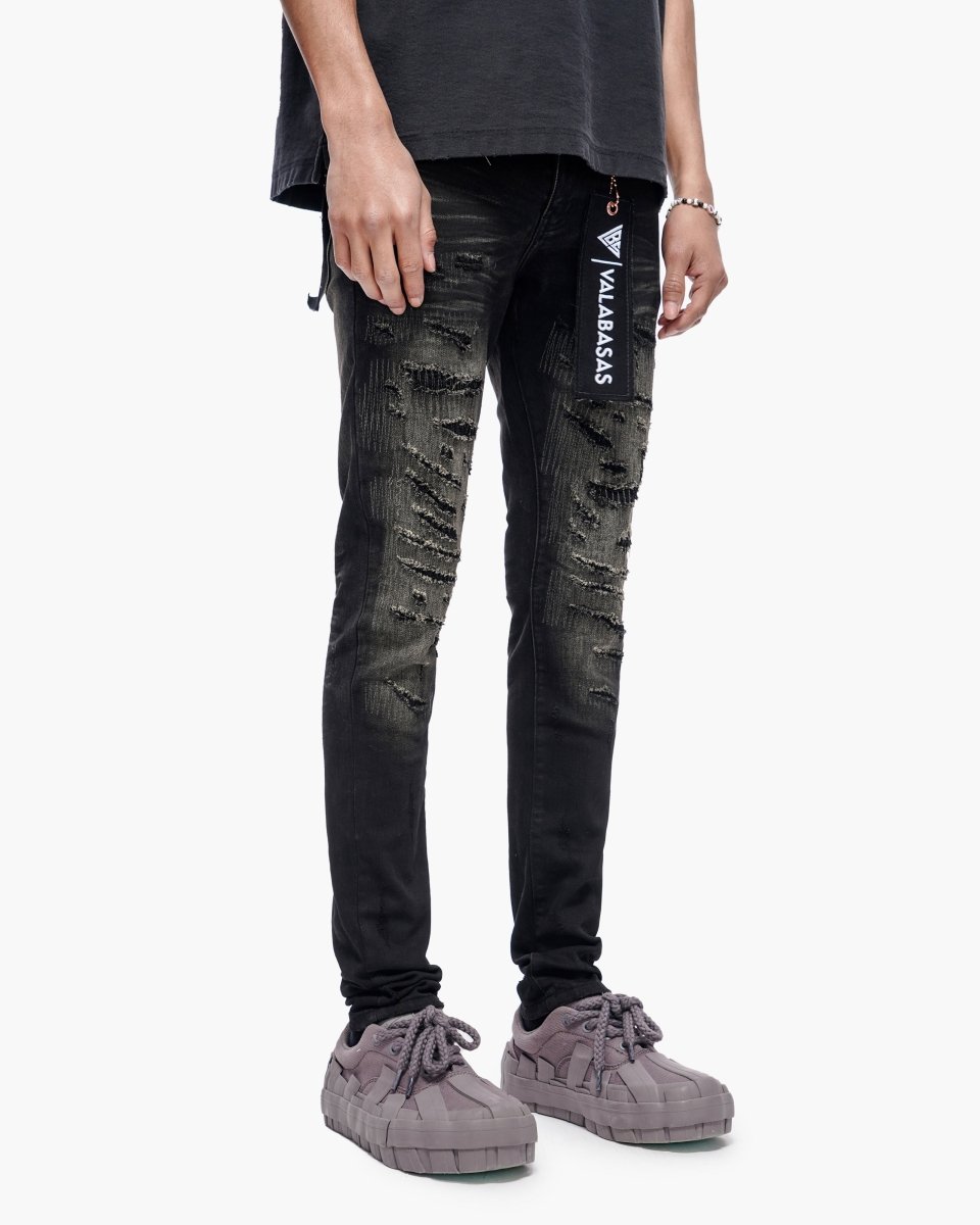 Repair Black Wash Skinny - Valabasas