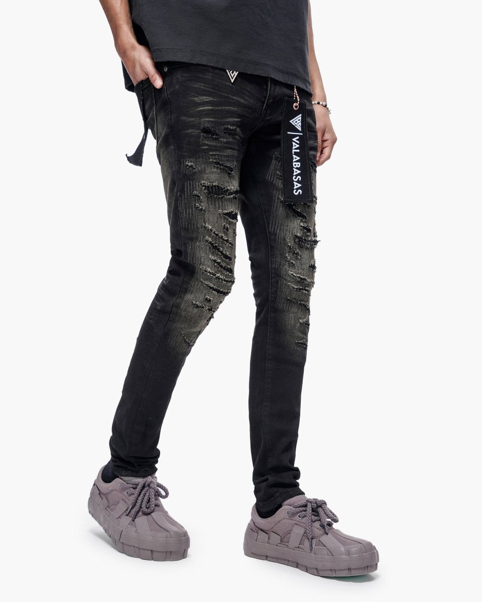 Repair Black Wash Skinny - Valabasas