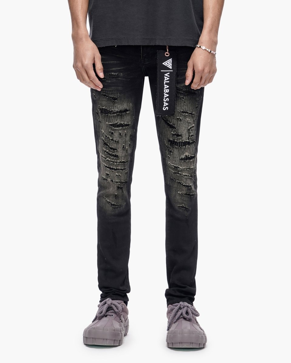 Repair Black Wash Skinny - Valabasas