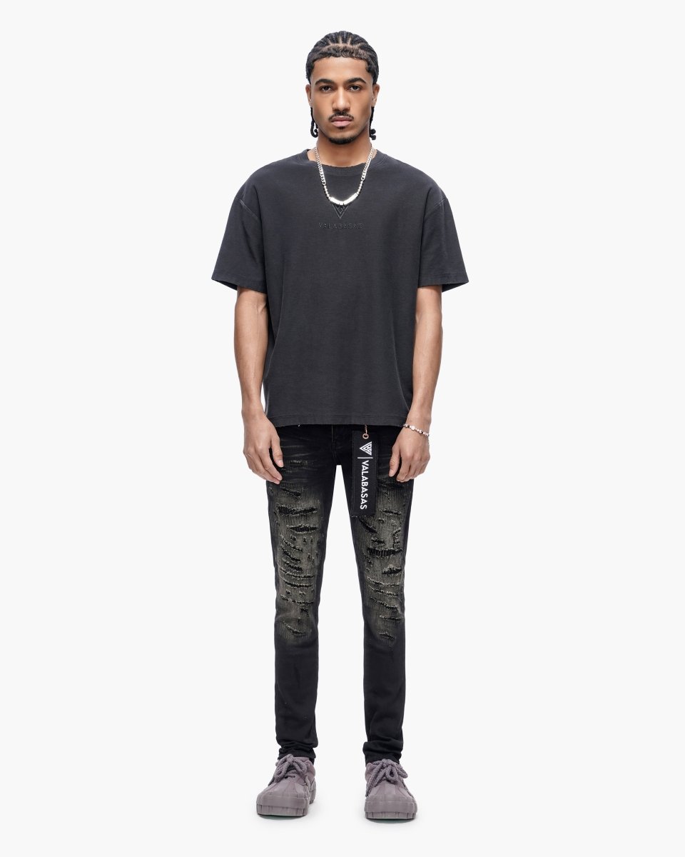 Repair Black Wash Skinny - Valabasas