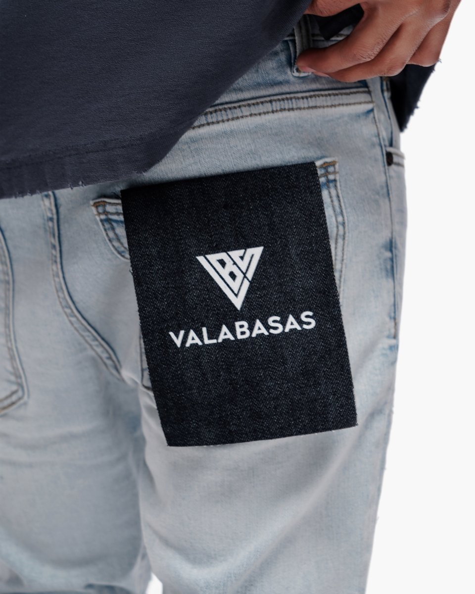 Repair Skinny Denim Light Blue Wash - Valabasas