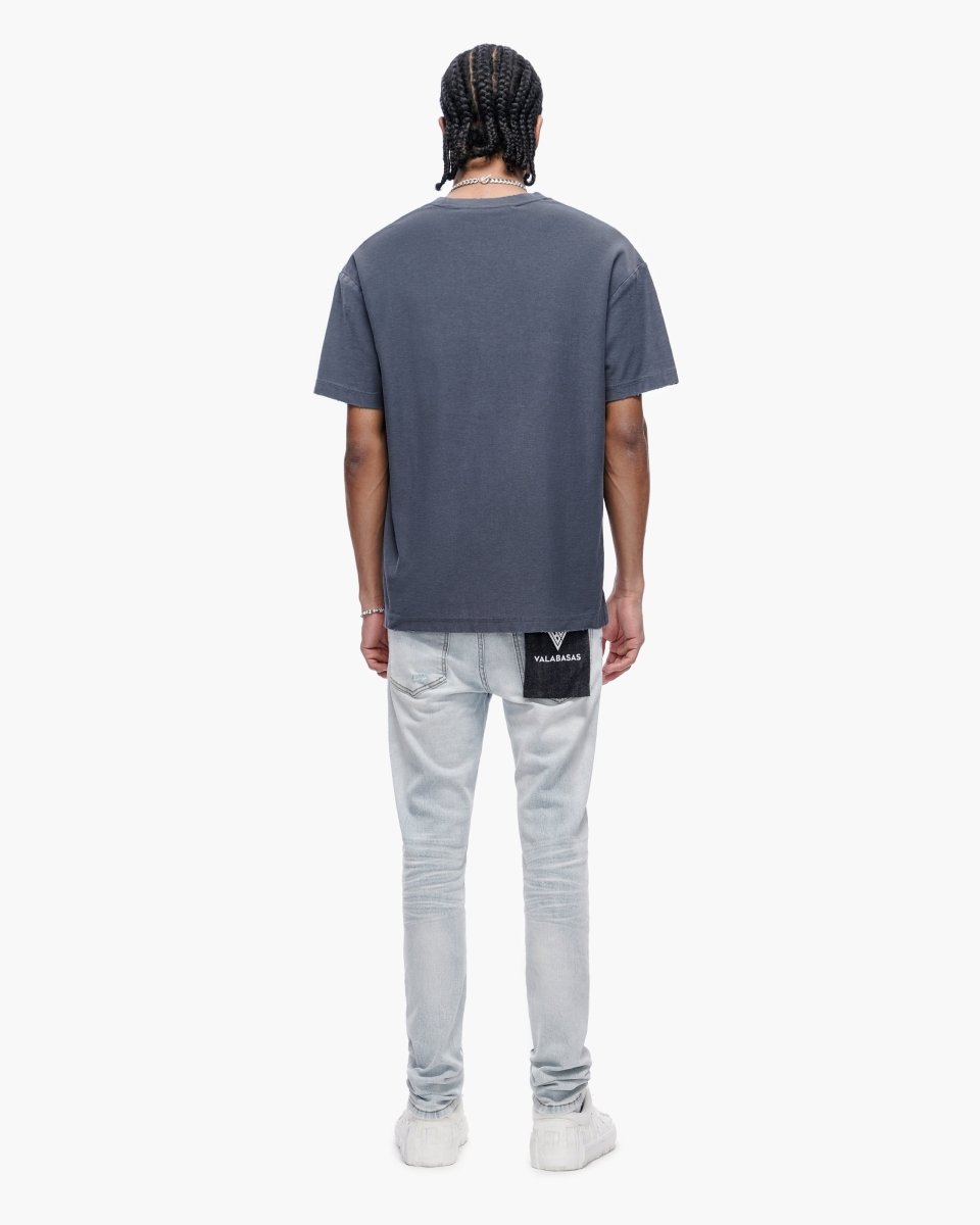 Repair Skinny Denim Light Blue Wash - Valabasas
