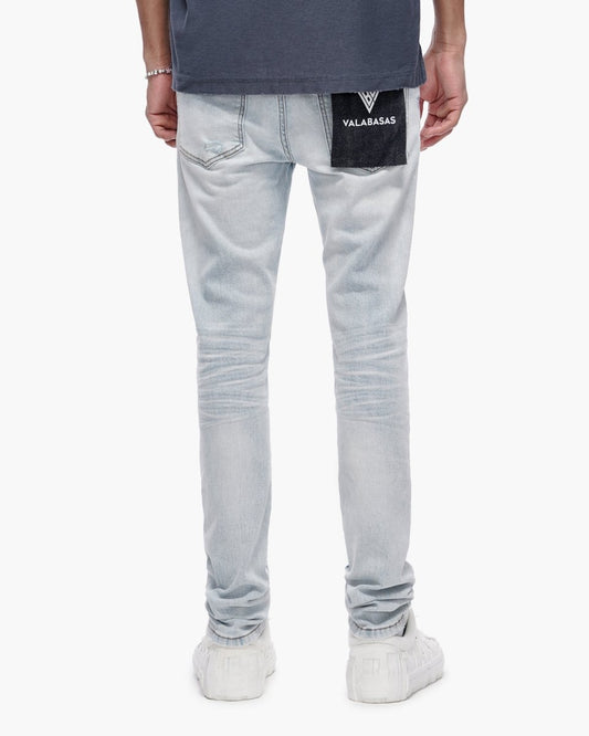 Repair Skinny Denim Light Blue Wash - Valabasas