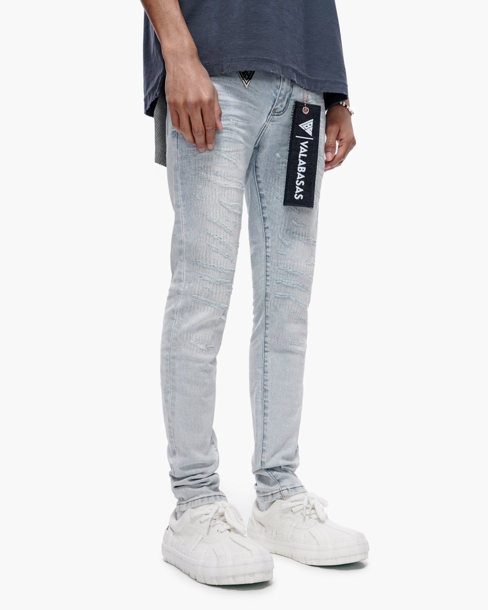 Repair Skinny Denim Light Blue Wash – Valabasas