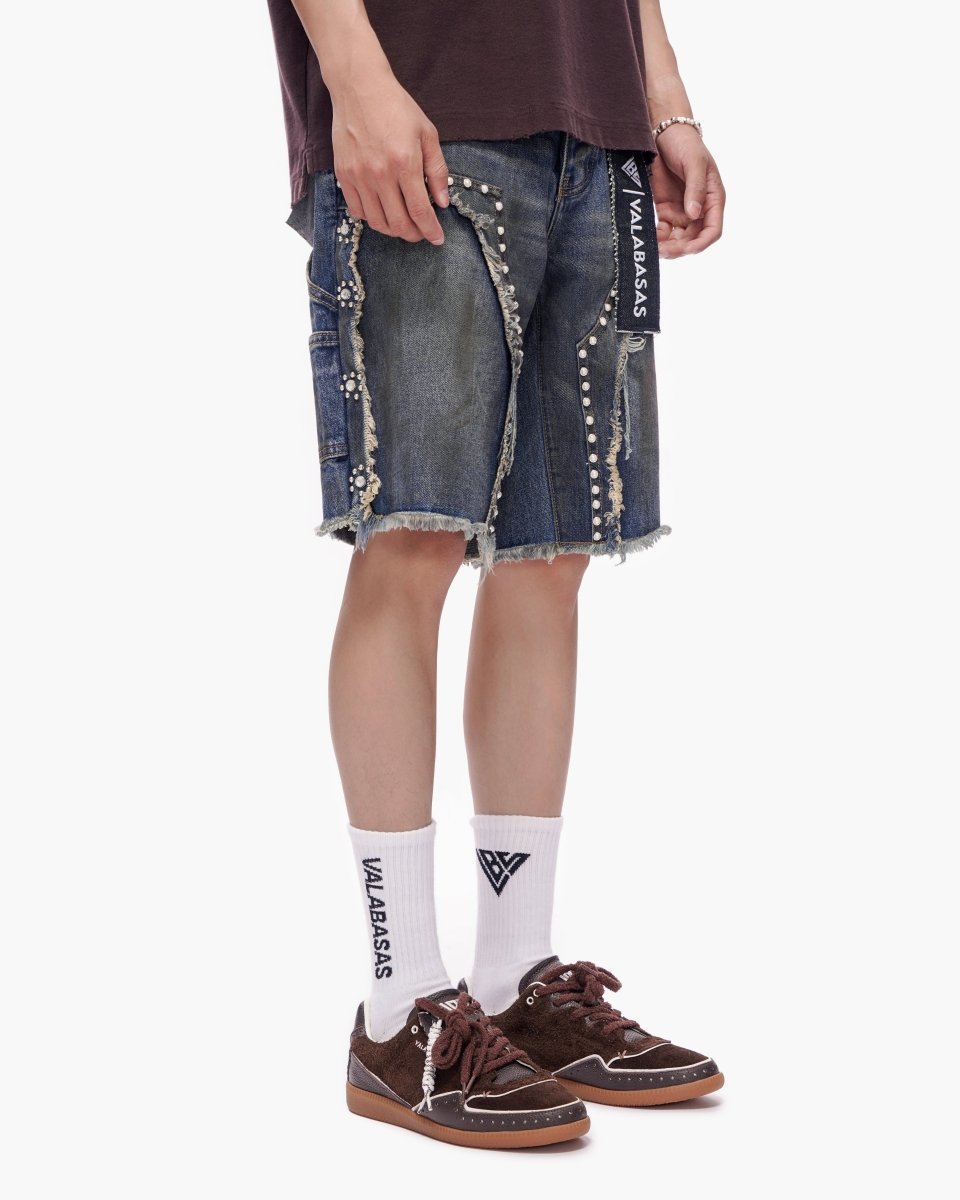 Resident Denim Shorts Dirty Blue - Valabasas