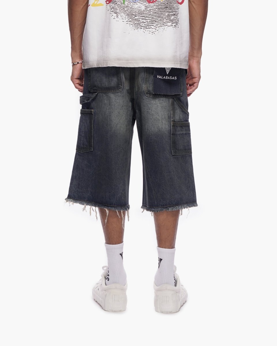 Revolt Dirty Blue Jorts - Valabasas