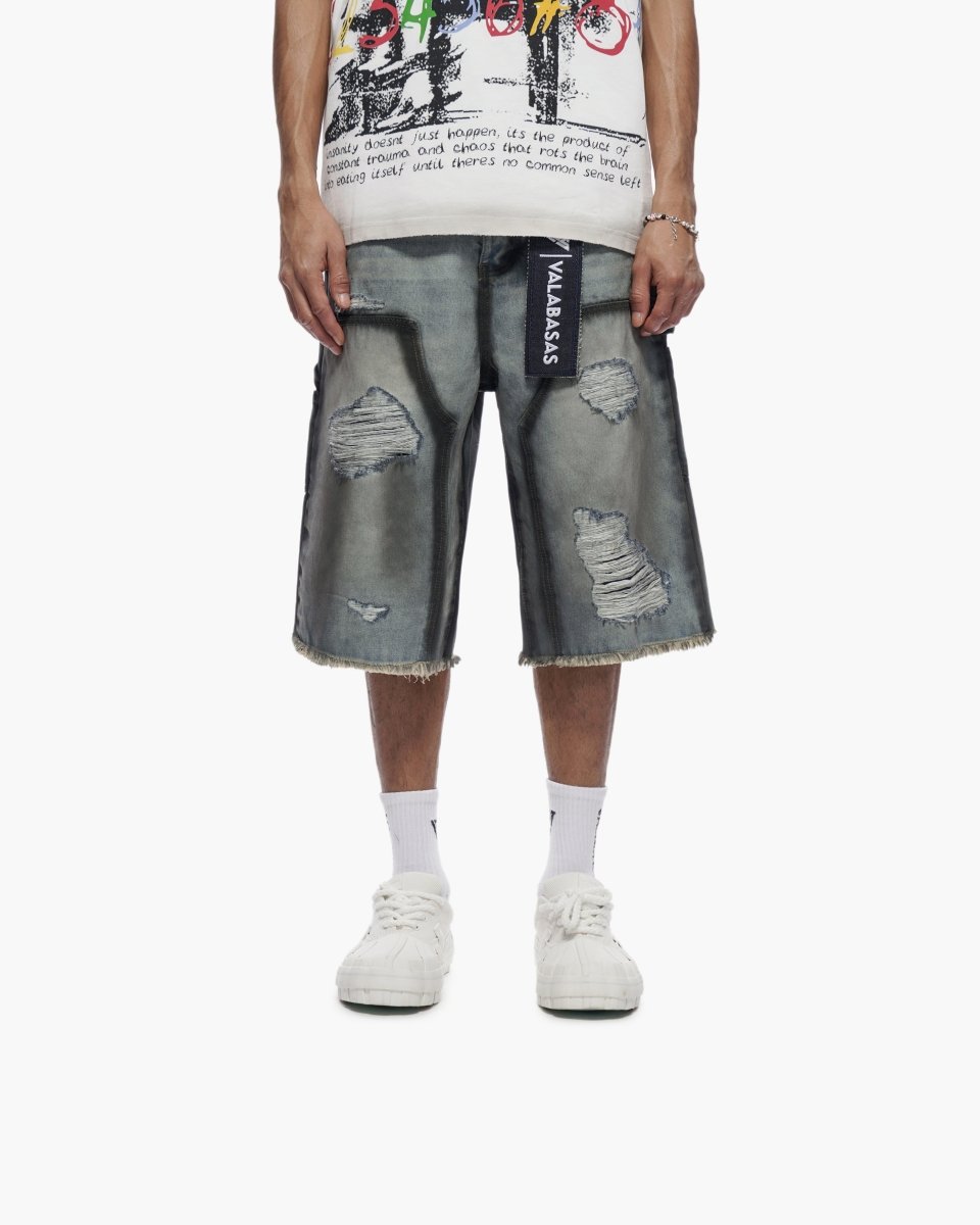 Revolt Dirty Lt. Blue Jorts - Valabasas