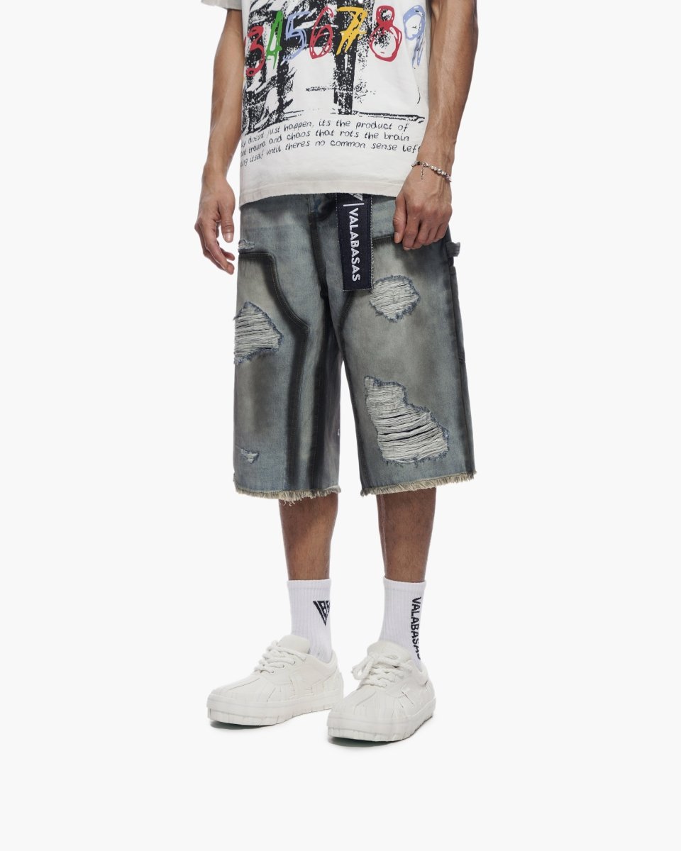 Revolt Dirty Lt. Blue Jorts - Valabasas