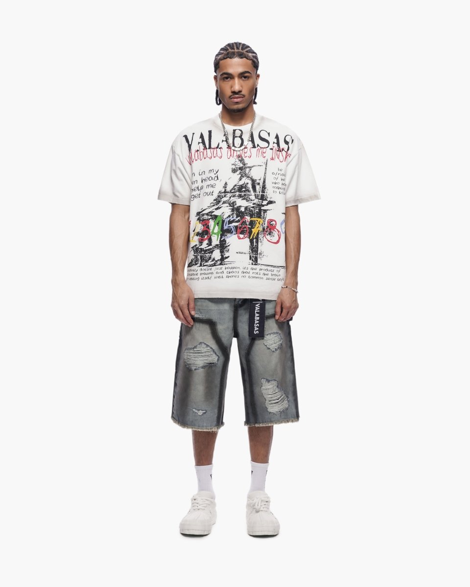 Revolt Dirty Lt. Blue Jorts - Valabasas