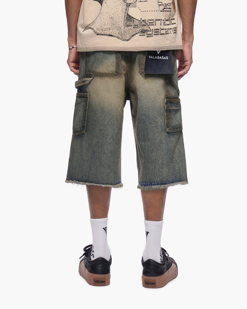 Revolt Dirty Vintage Washed Jorts - Valabasas